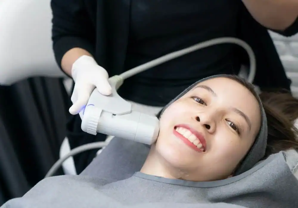 HIFU treatment Harpenden in progress
