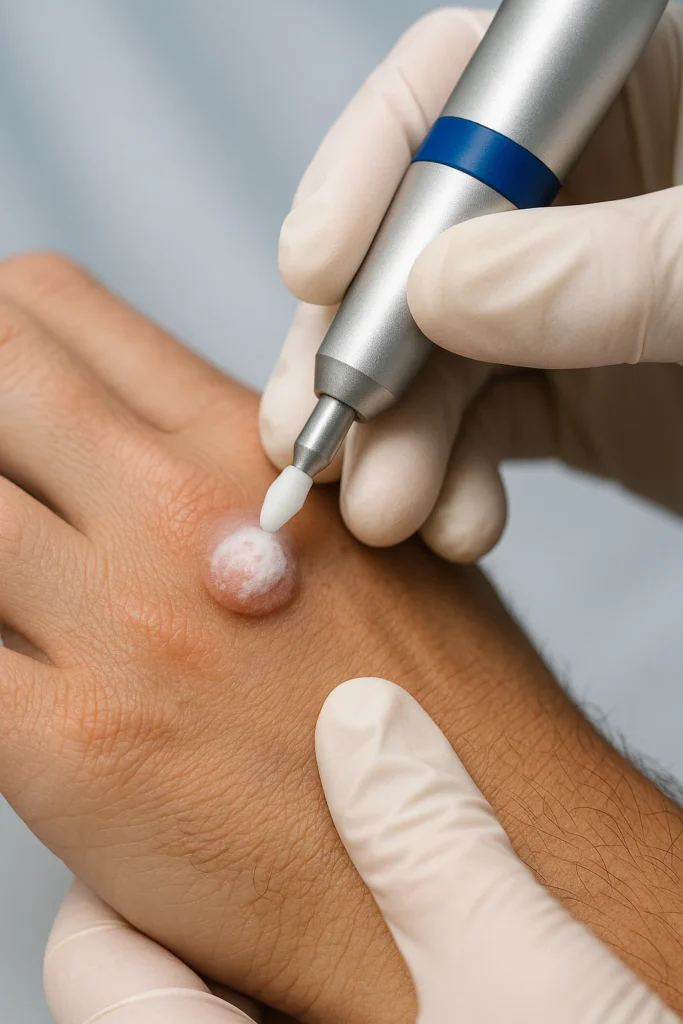 example of wart removal Harpenden using cryopen