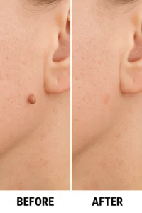 Skin tags removal Harpenden before and after