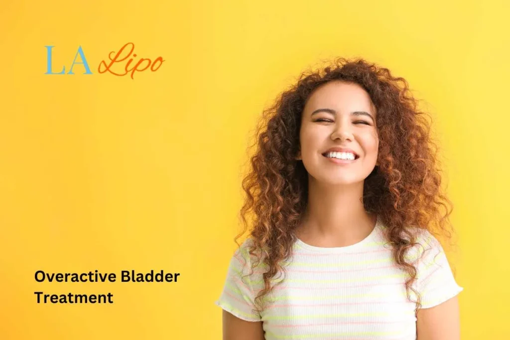 woman smiling about overactive bladder treatment Harpenden solutions